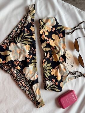 Billabong Black Floral Bikini